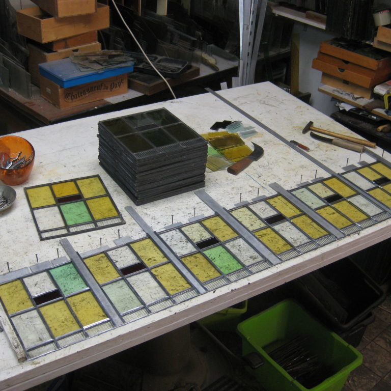 renoveren glas in lood raam